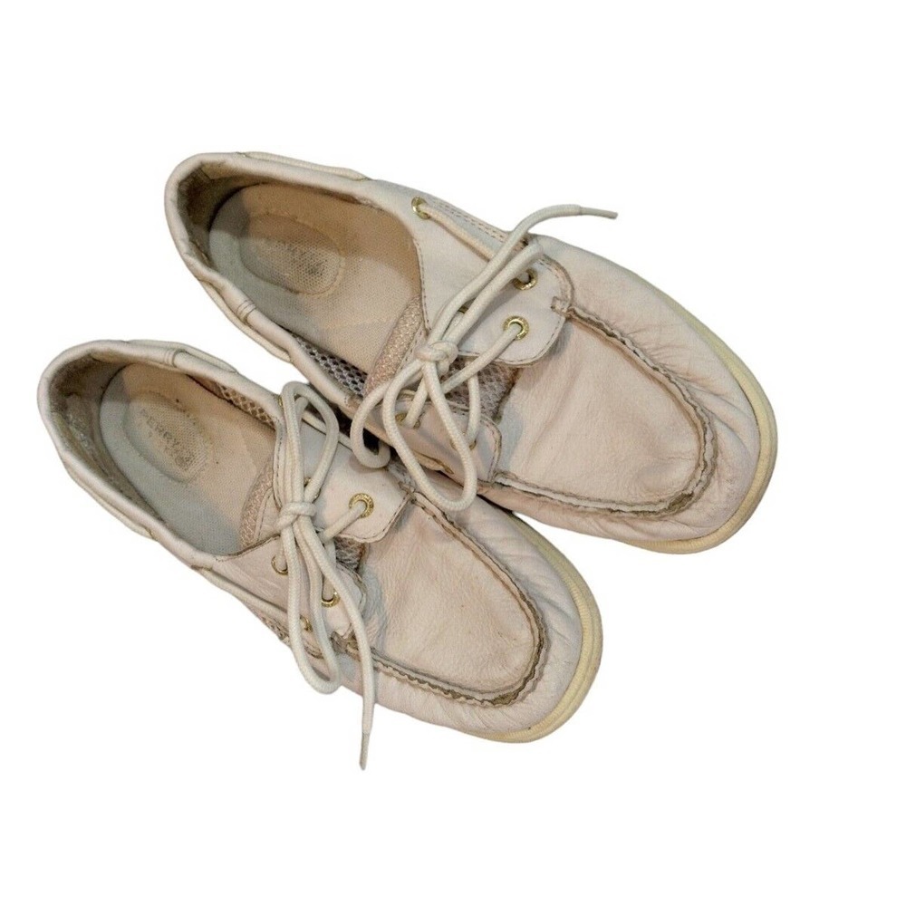 Sketcher Shoes Womens Size 7.5 9772872 White Leather Lace Up Comfort - Picture 3 of 7